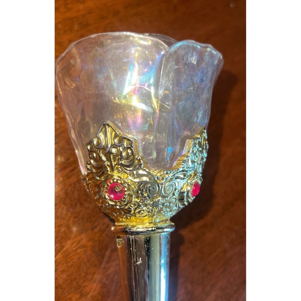 Disney Store Beauty and the Beast‎ Princess Belle Gold Light Up Rose Wand Tested - Picture 2 of 9